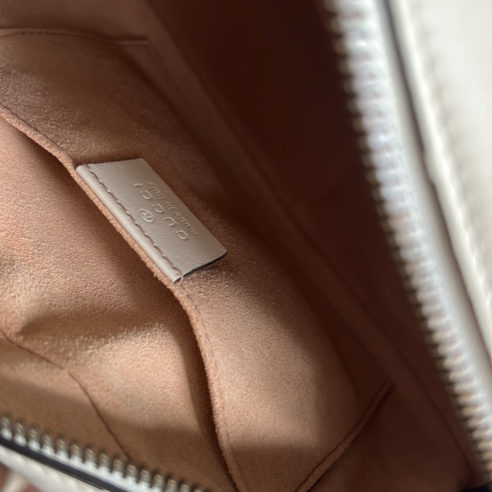 Gucci GG Marmont Small Shoulder Bag - Ivory - Picture 13 of 16